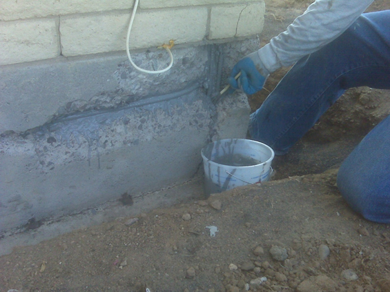 Patching Concrete Block Foundation